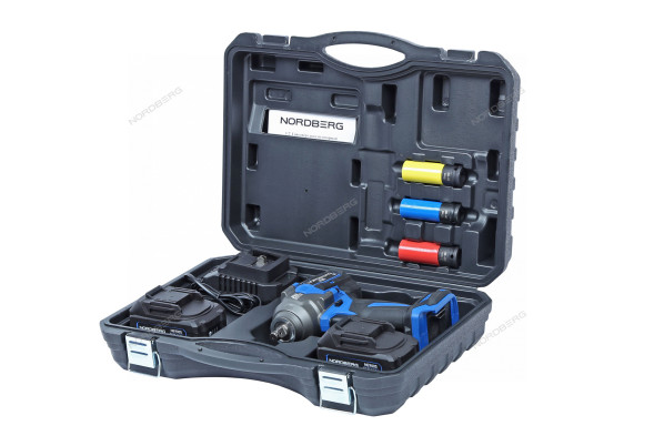 Аккумуляторный гайковерт NORDBERG NE808K (1/2&quot;, 21В, 1200Нм)