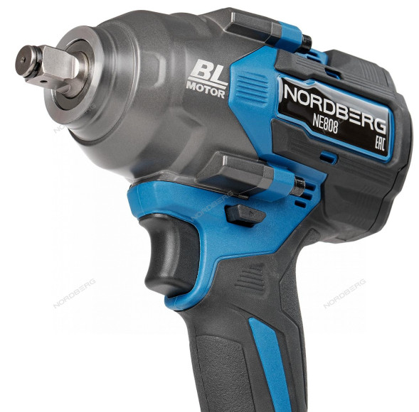 Аккумуляторный гайковерт NORDBERG NE808K (1/2&quot;, 21В, 1200Нм)