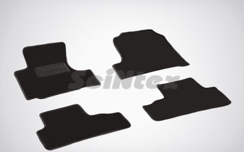 Коврики текстильн. Honda CR-V III 2006-2012г. /компл.5шт./осн.резин./ LUX