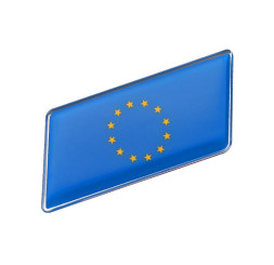 Наклейка 3D   флаг Евросоюз (6,3x3см)