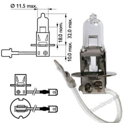 Автолампа Narva 24V   H3    70W   PK22s  STANDARD HALOGEN LAMPS