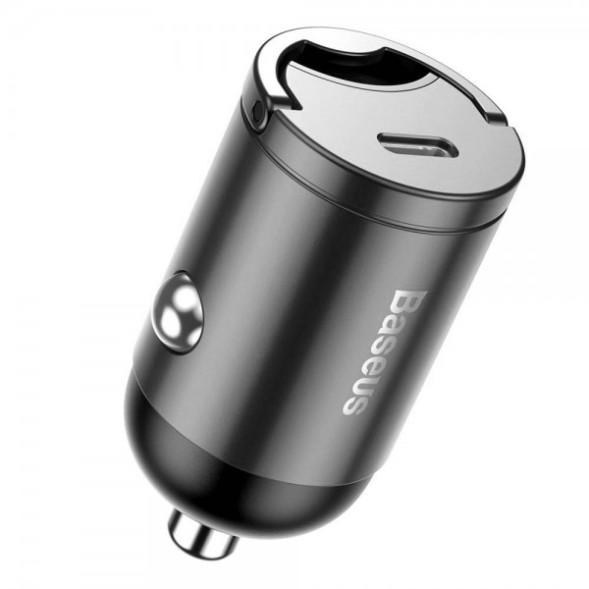 АЗУ  Baseus Mini  1 TYPE-C (12/24V) Серый