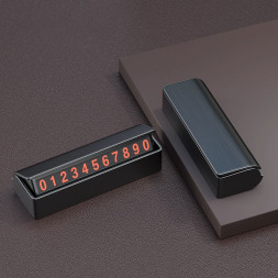Табличка с номером телефона под стекло №11  Черный