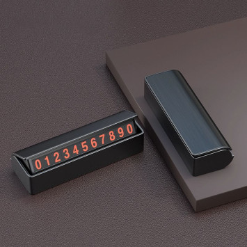 Табличка с номером телефона под стекло №11  Черный