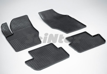 Коврики резиновые   Peugeot 307 (Citroen C4 04)  с 2001-2008г.  СЕТКА