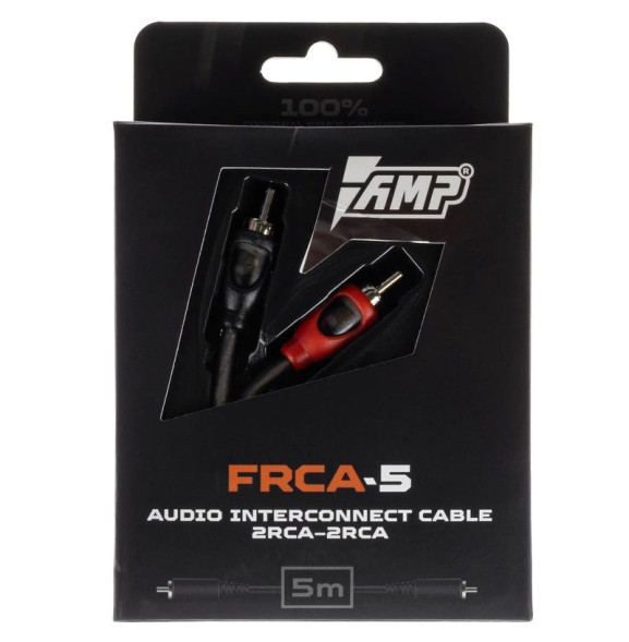 Провод соединительный AMP FRCA-5 Межблочный кабель - медь + экран (5м)