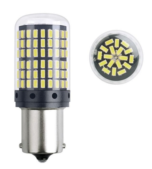 SOLAR  Свет-од  12V  T25  144 SMD 3014  21/5W   BAY15d  белый