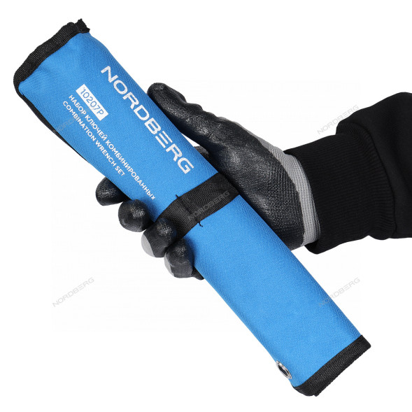 Набор ключей комбинированных NORDBERG на полотне (7 предметов)