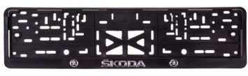 Рамка номера пластик  SKODA  (книжка)