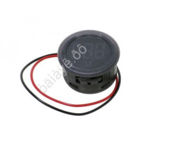 Вольтметр круглый 12/24V с цифровым дисплеем