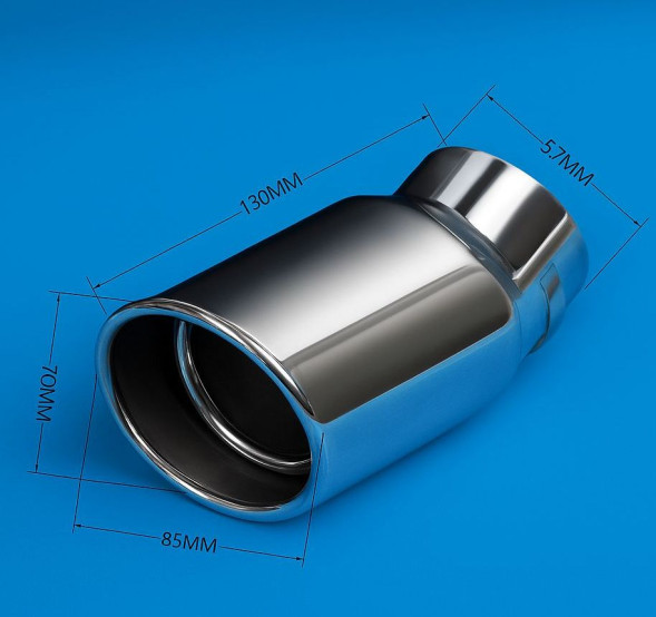 Насадка на глушитель &quot;Carlife&quot; (d 57мм) ширина 85мм длина 130мм