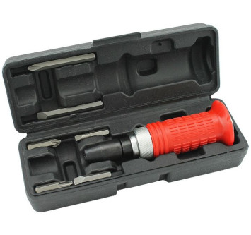 М5. Отвёртка ударная, с защитой  6 бит (в кейсе)