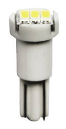 Маяк Cвет-од 12V  T5 бц  3SMD  W2,0x4 6D RED (3014)  (уп.10шт) (панель пр.)