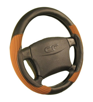 Оплетка на руль   CF  CORD - М, Чёрный/Коричневый