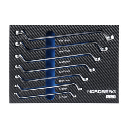 Набор ключей накидных NORDBERG в ложементе (7 предметов)