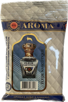 Парфюмированные салфетки малые AROMA Top Line FLEUR NARCOTIQUE (упак.15шт)