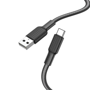 Кабель HOCO  USB - Type-C  (1м)  черный-белый 60W  X69