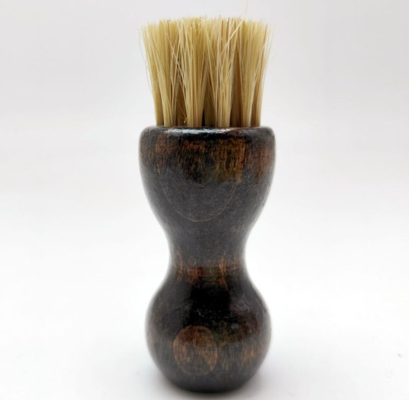 MAXIMILIAN  Щетка для очистки кожи, 5x2 см, натур. ворс (коричневый)