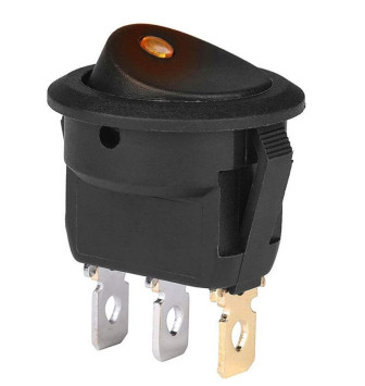 ЭТ Кнопка FOTEK 23мм, желтый диод 16A