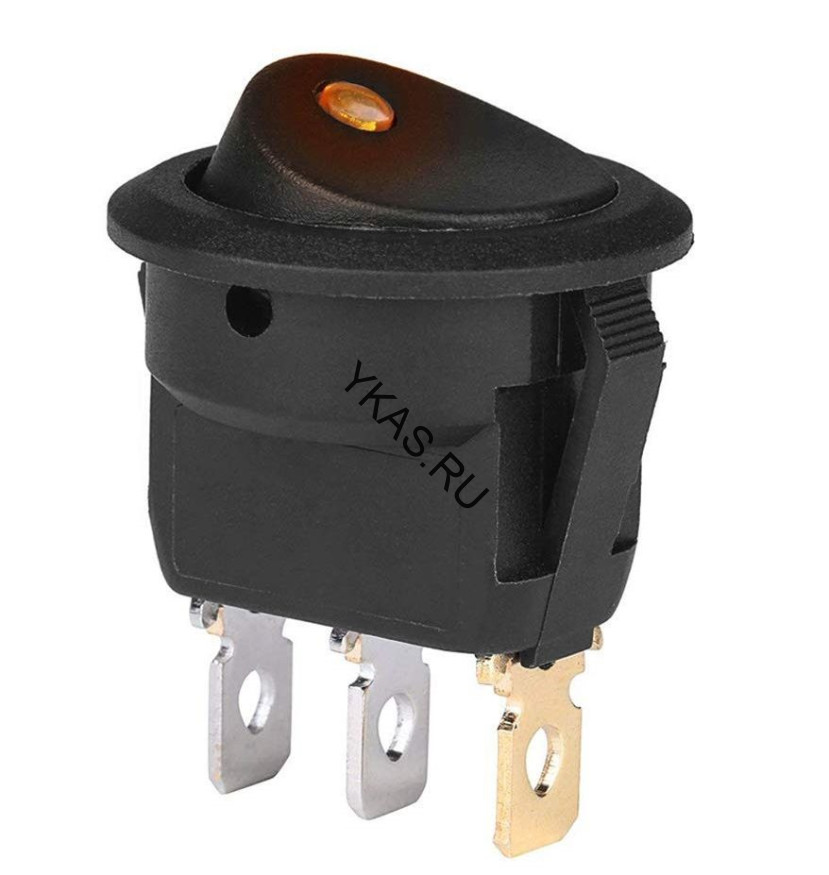 ЭТ Кнопка FOTEK 23мм, желтый диод 16A