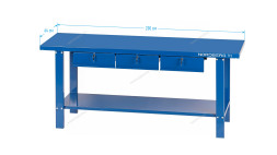 Верстак слесарный NORDBERG TT3 (3 подвесных ящика)