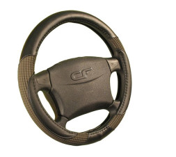 Оплетка на руль   CF  CORD - М, Чёрный/Серый