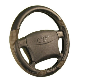 Оплетка на руль   CF  CORD - М, Чёрный/Серый