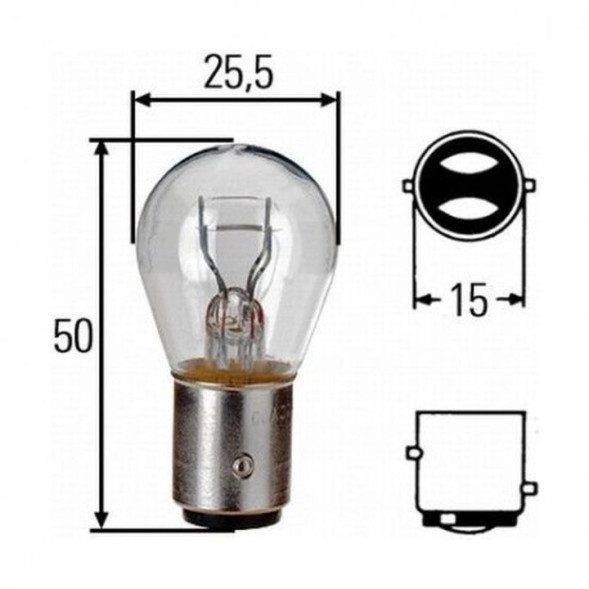 Автолампа Narva 24V   P21/5W    21/5W   BAY15d (упак 10шт.)