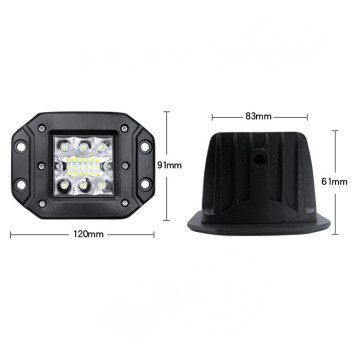 Фара Off Road  ближний свет  24 SMD , 4800Лм, 6000k, 36W (120*91мм)