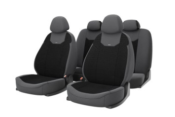 Чехлы  «ARIZONA» Тёмн.Серый/Чёрный/Тёмн.Серый (жакард/пайнэпл)