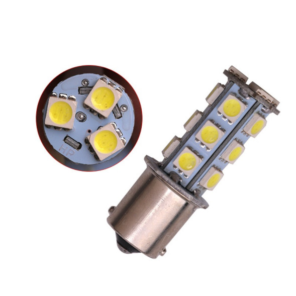 SOLAR  Свет-од  12V  T25  18 SMD 5050  21/5W   BAY15d  белый