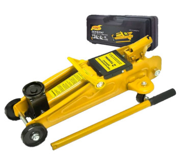 Домкрат подкатной гидравл. 2т чемод "DC" макс. под. 125-320мм в кейсе