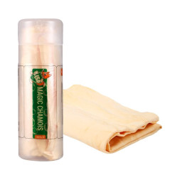 Салфетка из  замши  "Li-Sa" (малая) 32х43 см, желтая