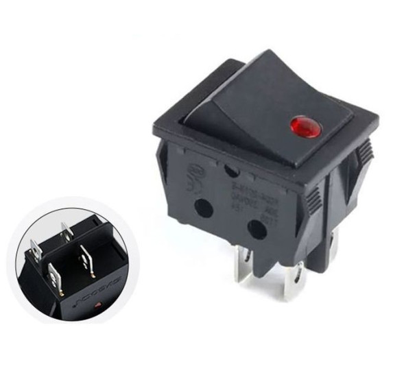 ЭТ Кнопка FOTEK 29,5*22,4мм, красный диод