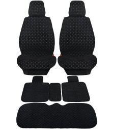 Комплект Накидок  Seintex  «Romb Plus» Чёрный (велюр)