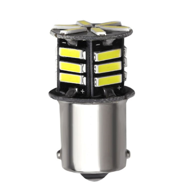SOLAR  Свет-од  12V  T25  21 SMD 7020  21/5W   BAY15d  белый