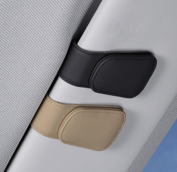 Держатель очков  Carlife экокожа  Черный