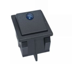 ЭТ Кнопка FOTEK 29,5*22,4мм, синий диод