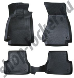 Коврики резиновые   Audi A6  2011-2014г. (C7) тэп.