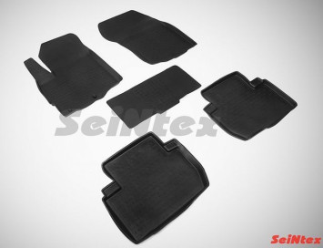 Коврики резиновые   Peugeot 4007 2006-2012г./Mitsubishi OUTLANDER II XL c 2006г, III c 2012г.-  БОРТ