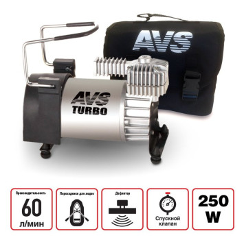 Компрессор AVS KS 600 250Вт/10Атм/60л/шланг 4м/ прикуриватель