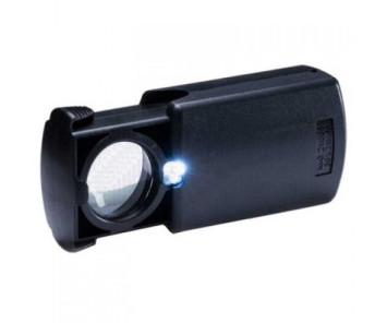 Лупа с подсветкой «Следопыт», кратность 30 х, d л. 21 мм,с компл. батареек, вес 31 г