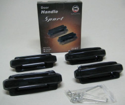 Евро ручки  2104-05 , 2107.  Черный матовый (к-т 4шт)