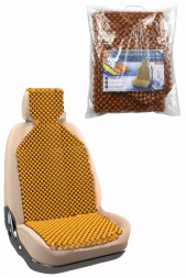 Накидка на переднее сидение  "Nova Bright" светлая с подголовником (128х48см)