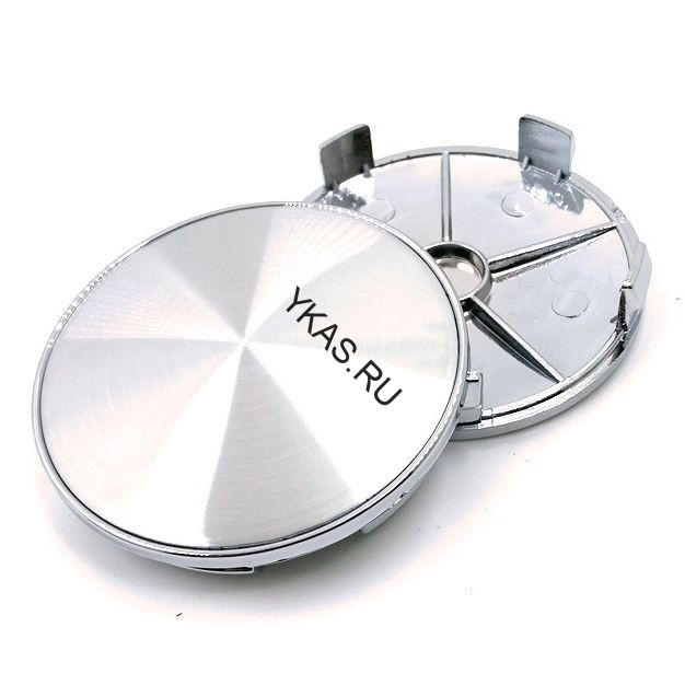 Заглушка (колпачок) на литой диск D68, наружн. d=65мм, серебро