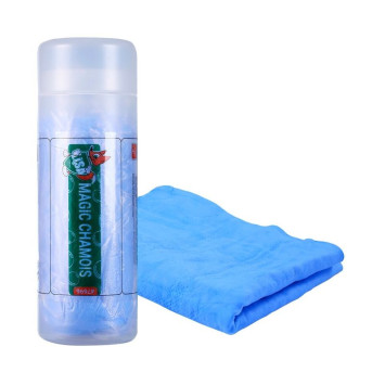 Салфетка из  замши  &quot;Li-Sa&quot; (малая) 32х43 см, синяя