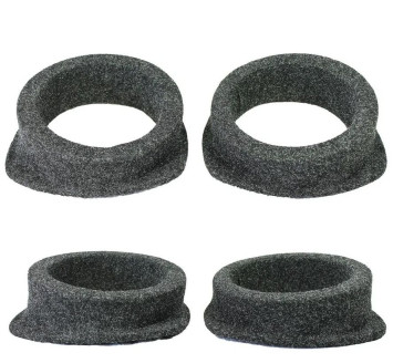 Подставки под колонки  ПОДИУМЫ  16&quot; (плоский , высота 7 х 9,6 см)  карпет Черный  (2 шт.)