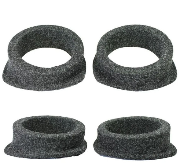 Подставки под колонки  ПОДИУМЫ  16&quot; (плоский , высота 7 х 9,6 см)  карпет Черный  (2 шт.)