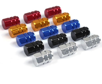 Колпачки на нипель металл  Хром (к-т 4шт)