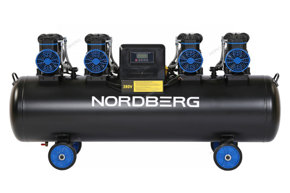 Компрессор поршневой безмасляный NORDBERG NCEO200/1000 (380В, 200 л, 1000 л/мин)